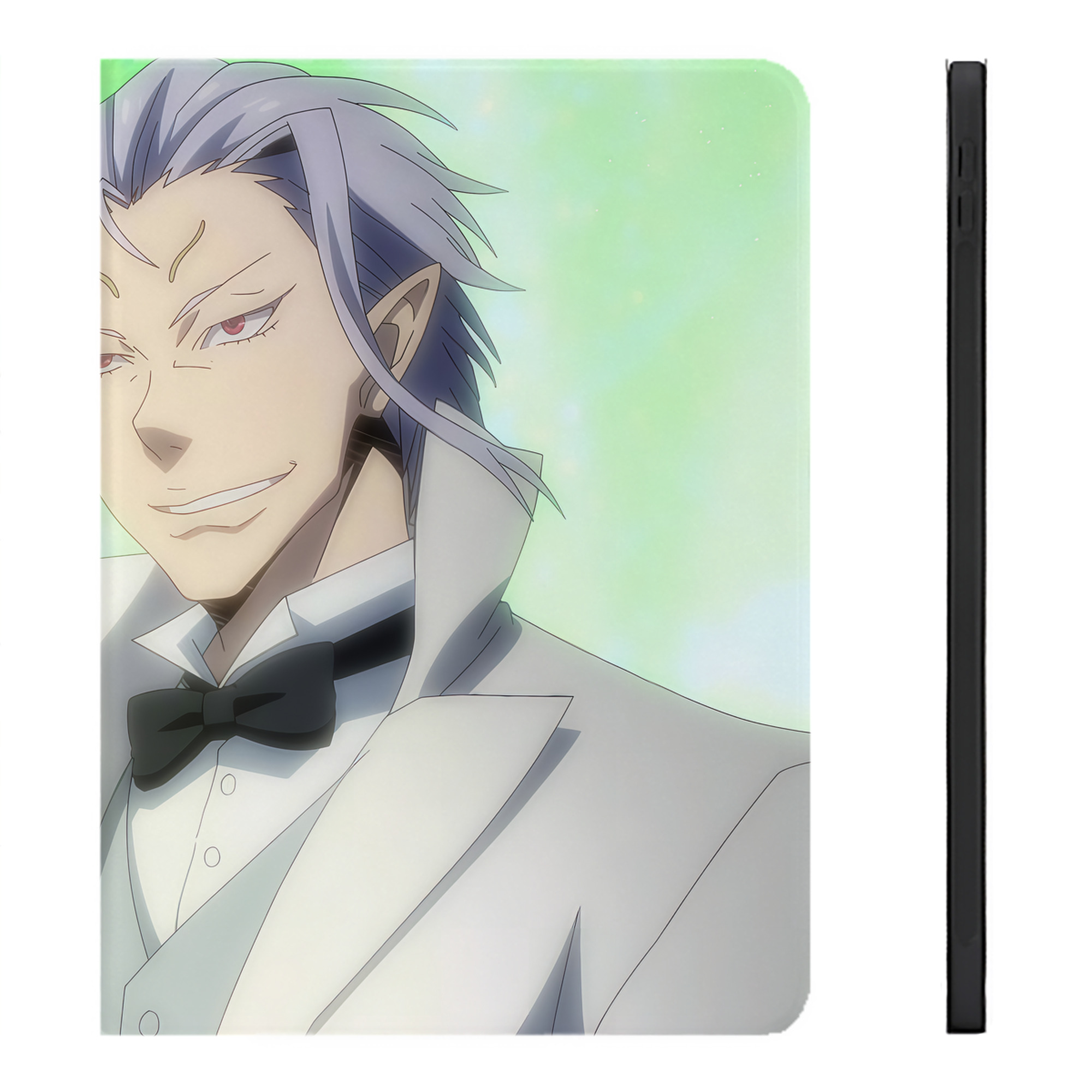 （画像用） 転スラ Regarding Reincarnated to Slime IPadケース ペンホルダー付き ブックスタイルデザイン